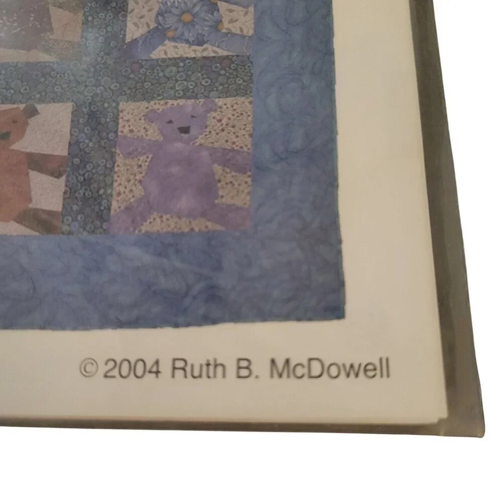 Peaceable Bear Quilt Pattern Baby Quilt Wall Hanging Single Bear Nine Bears